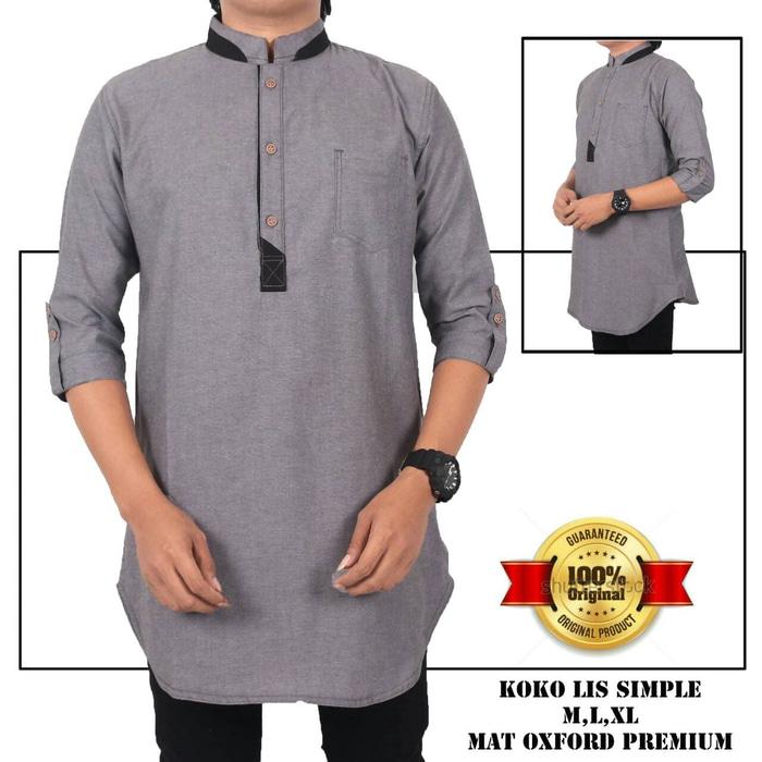 kemeja koko gamis muslim pria - Biru, XL / kemeja koko gamis muslim pria terbaru / kemeja koko gamis muslim pria termurah / kemeja koko gamis muslim pria berkualitas / kemeja koko gamis muslim pria trendy / kemeja koko gamis muslim pria keren / baju koko