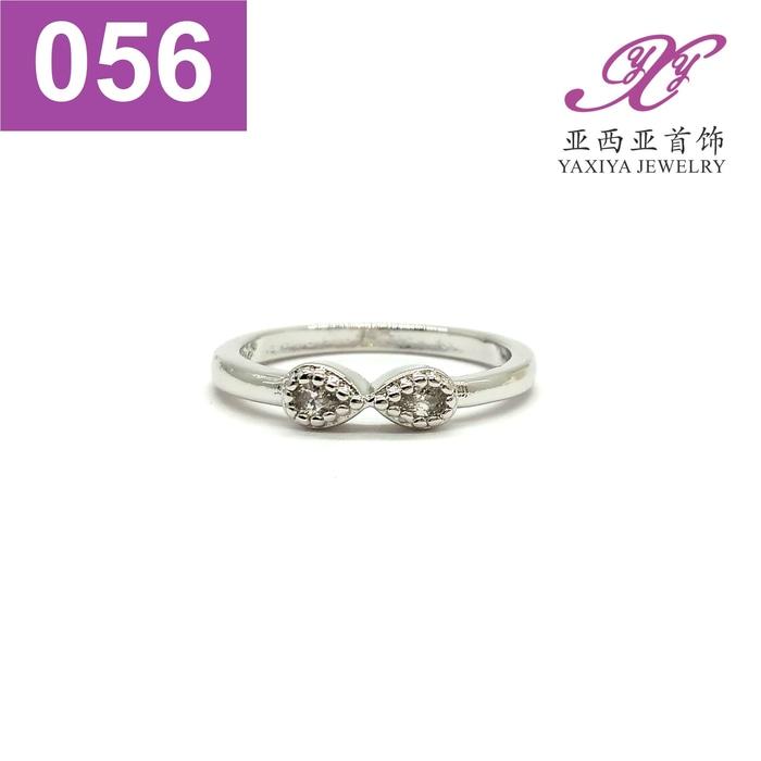 Cincin Permata Emas Putih Perhiasan Imitasi Jewelry 056