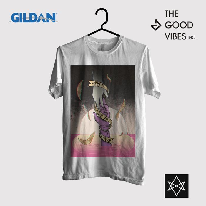 Kaos Band Bring Me The Horizon Original Gildan - Drown Lyrics White