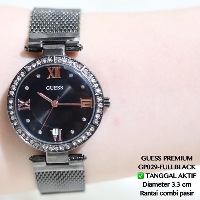 Jam tangan wanita guess rantai tali pasir termurah gold fossil/rolex