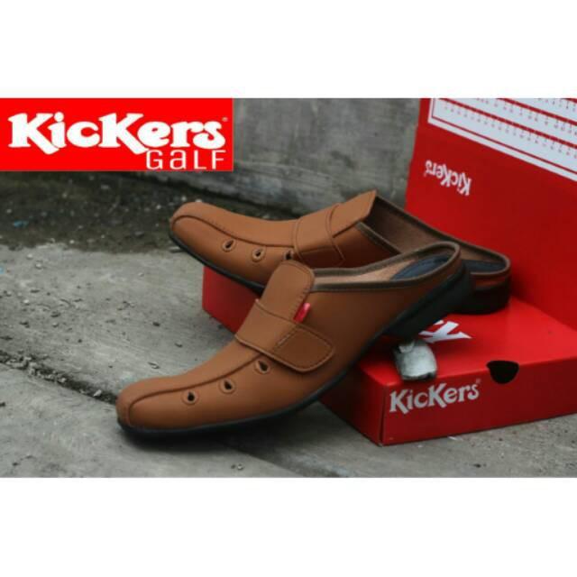 SENDAL SEPATU KICKERS PRIA Sandal Bustong Adidas Slop Nike Slip On Crocodile Casual Semi Kulit Murah
