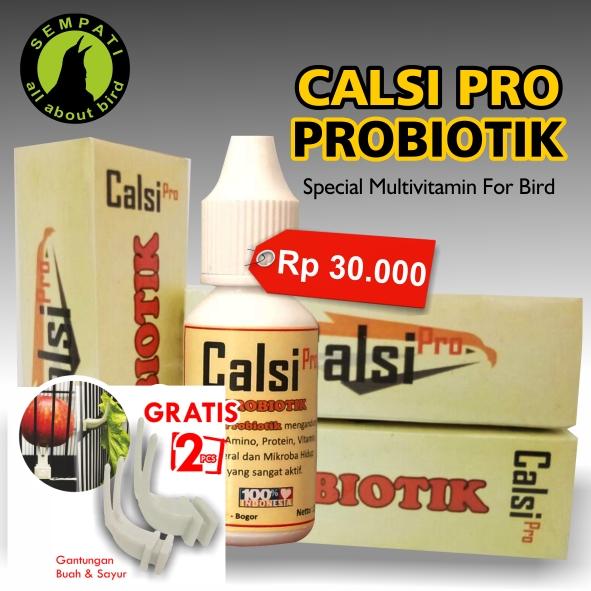Calsi Pro Probiotik Vitamin Burung Meningkatkan Mempercepat Pertumbuhan Anakan Burung