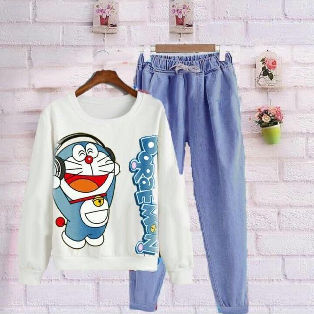 DAMAI FASHION JAKARTA  - setelan wanita  HEADSET putih - konveksi murah tanah abang