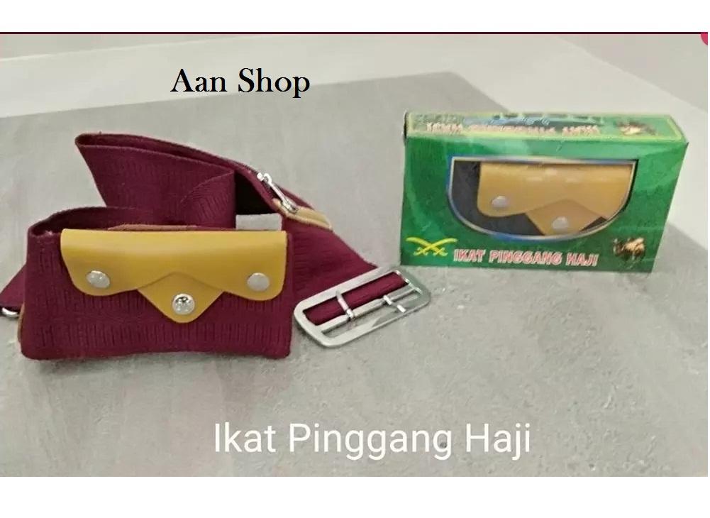 GESPER HAJI | GESPER MANSUR KEPALA BESI | sabuk haji | ikat pinggang pria | perlengkapan haji dan umroh