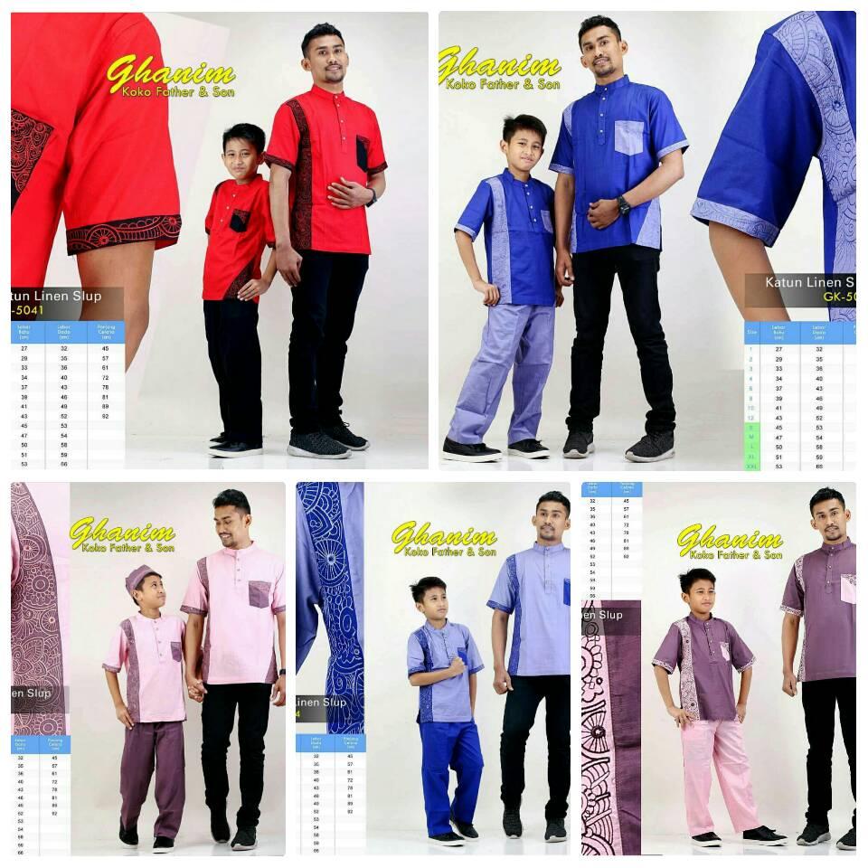 〘hOT pROmo〙PN430 BAJU KOKO ANAK KOKO AYAH ANAK KOKO COUPLE GK-1002