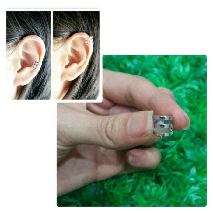anting jepit ring tanpa tindik - Anting pria keren - Terlaris - Termurah