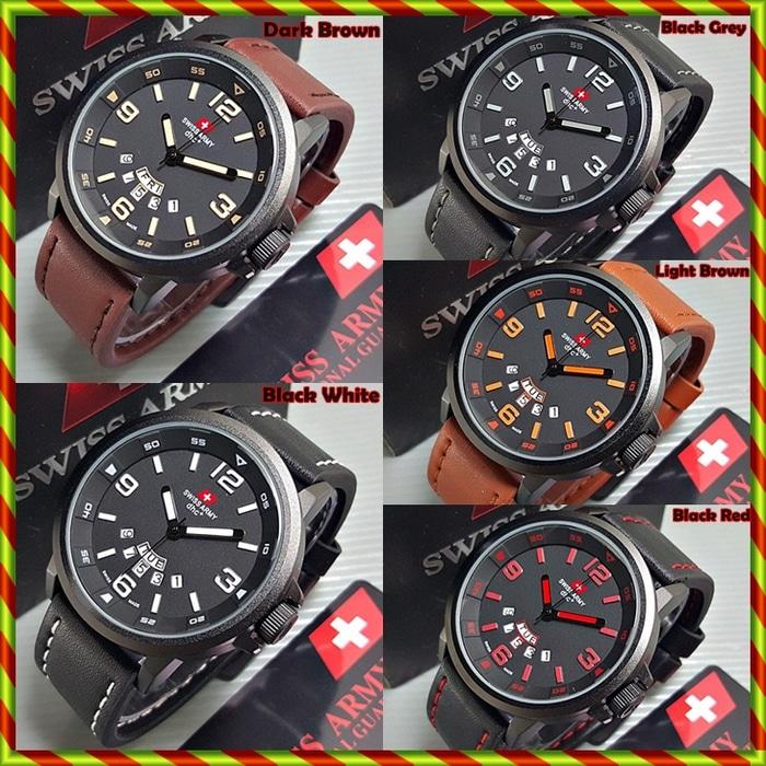 ORIGINAL SWISS ARMY Dhc 1128 GARANSI 1 Tahun | Anti Air Naviforce 9028
