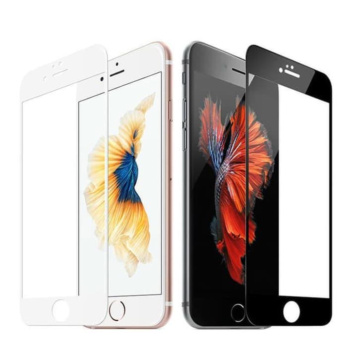 TEMPERED GLASS 4D / 5D FULL COVER IPHONE 6G / 6S - WHITE