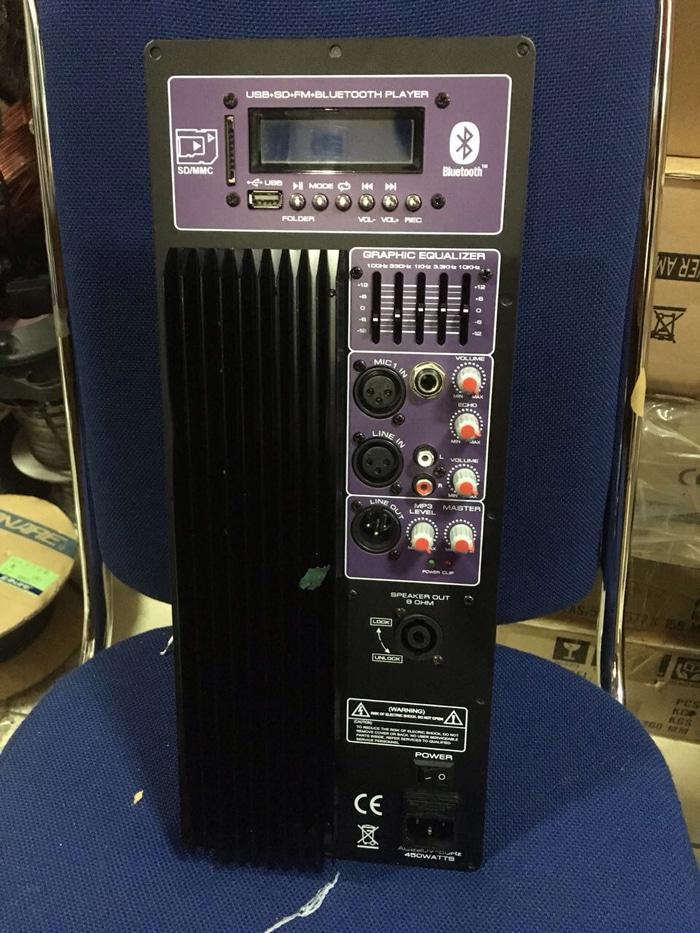 Mesin Kit Power Aktif, EQ, Usb, Bluetooth untuk speaker 12 dan 15 inch