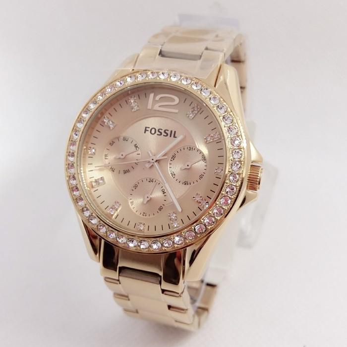 PROMO TERBATAS!!! Jam tangan wanita fossil original rosegold Terbaru Murah