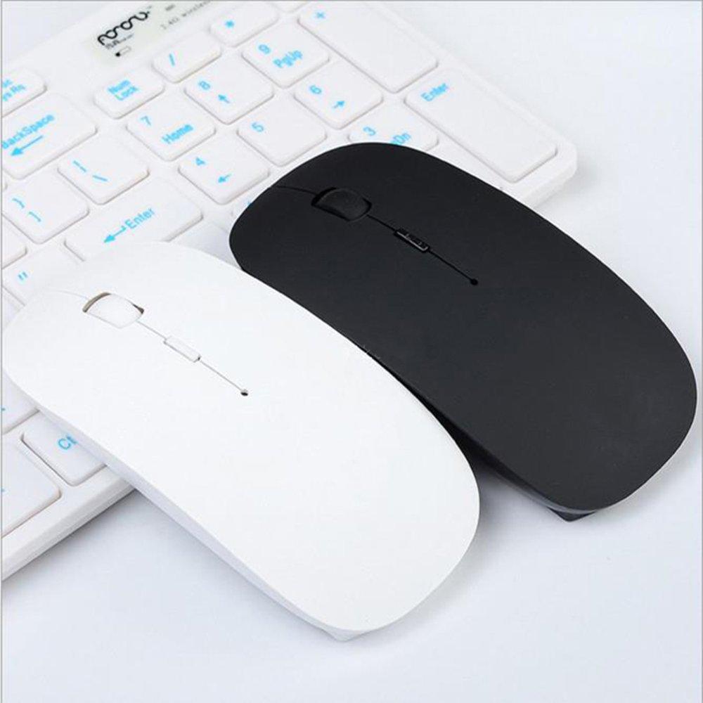 MOUSE WIRELESS LAPTOP MAC WINDOWS DOFF BLACK EASY USE FREE MOUSEPAD AND BATTERY di lapak KuotaMurahKok teddymonkey11
