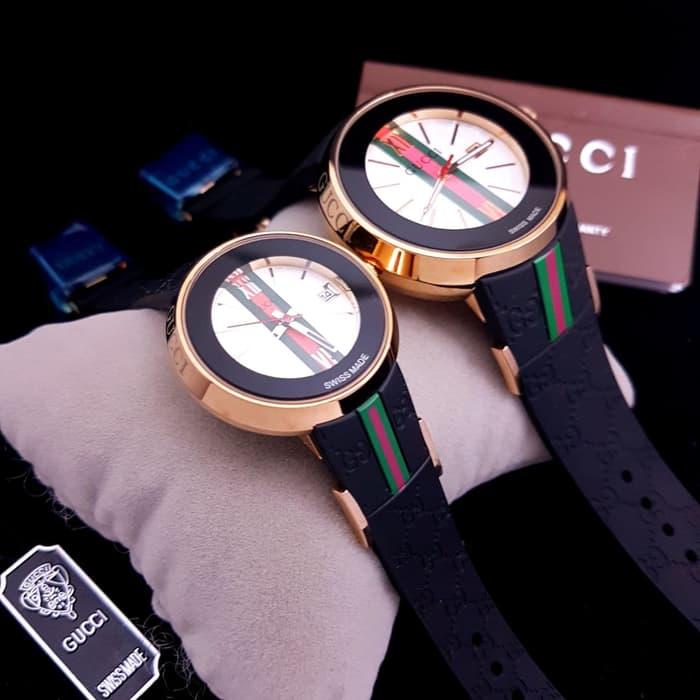 Jam Tangan Wanita & Pria Merk Gucci Unique Type : 1142 Baterai