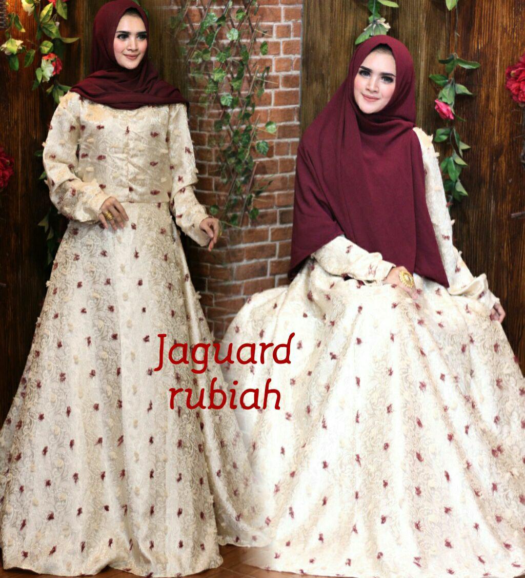 Baju pakaian wanita murah-drees gaun gamis syari katun jepang motif-umbrella 4m-busui-By Nurul Collection