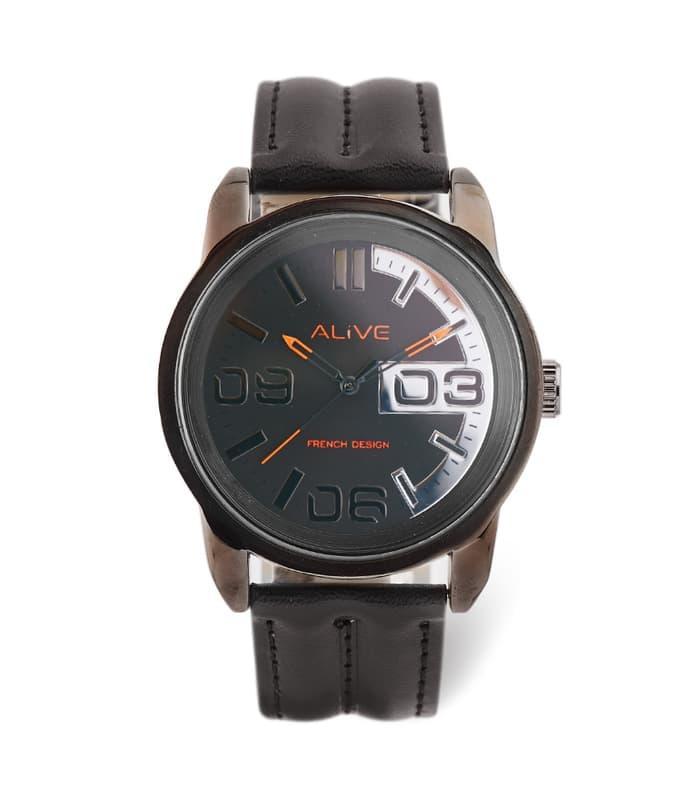 JAM TANGAN PRIA IMPORT ALIVE SOPHIE MARTIN KULIT NEVILLE GPU1073B5 AC