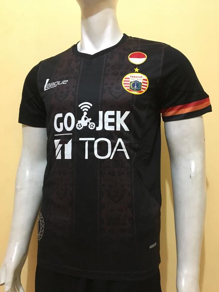 JERSEY BOLA PERSIJA HITAM JAKARTA 3RD 2017/2018