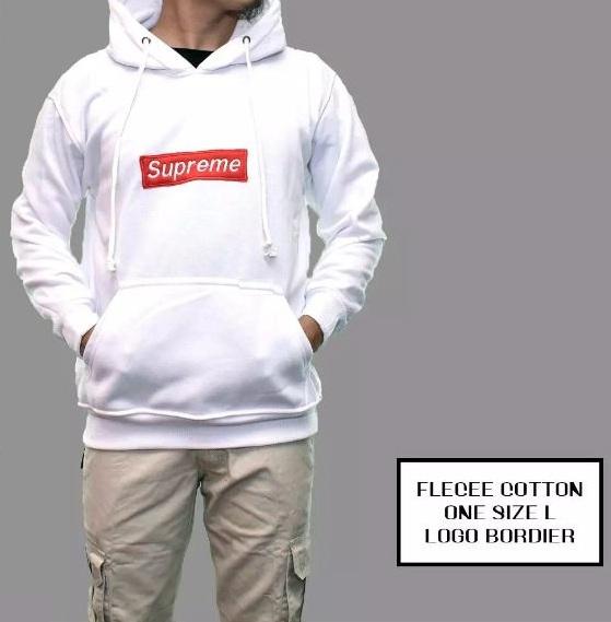 PREMIUM JAKET SUPREME PUTIH