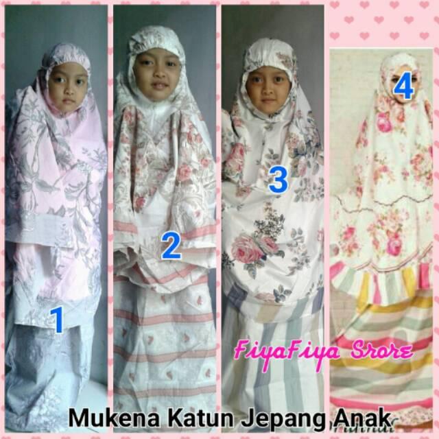 Sale!!Mukena katun jepang anak. (Geser kesamping untuk liat motif) 3