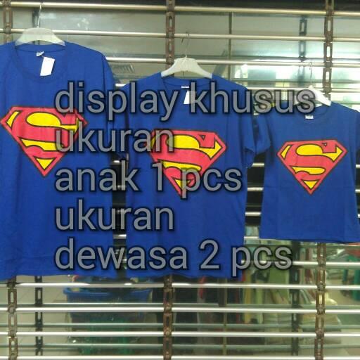 baju kaos pasangan keluarga couple family anak mama papa superman