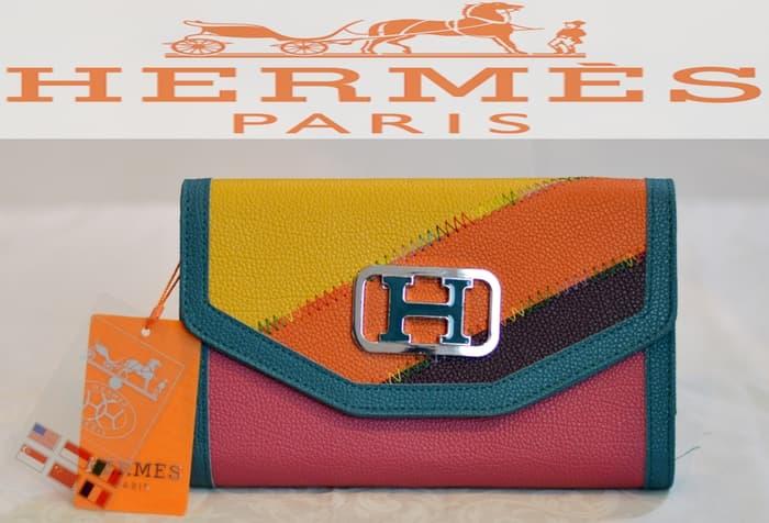 BEST SELLER!!! Tas Clutch Selempang wanita dompet kulit hermes KW import branded mode - otbdyW