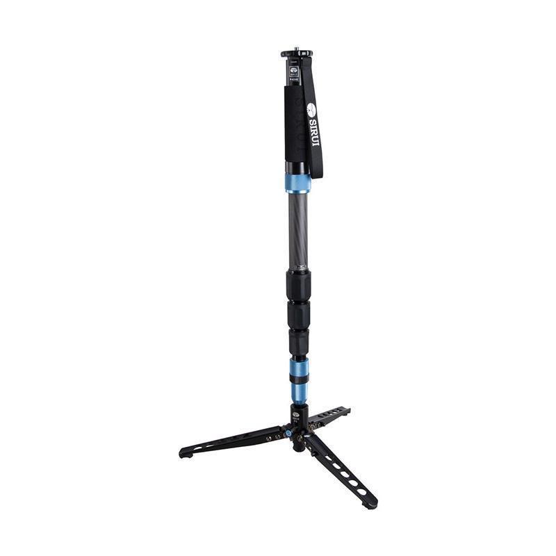 SIRUI P-424SR Carbon Fiber Photo/Video Monopod + SIRUI VH-10x Black Metalic