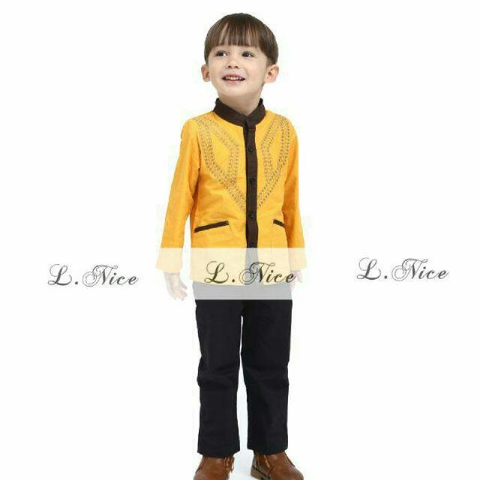 BAJU KOKO ANAK SET CELANA PANJANG HIGH QUALITY ORIGINAL BRAND EDISI LEBARAN