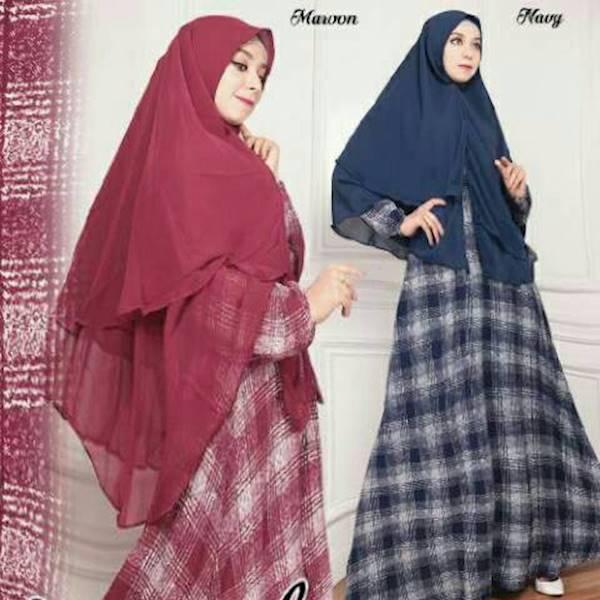 Aniyah Syari Baju Muslim Terbaru Kwalitas Butik Kotak Janiyah Syari