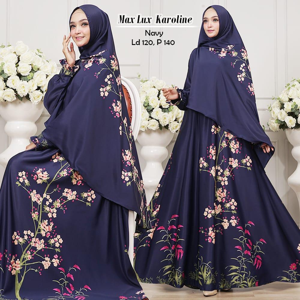 Afifahstore Gamis Syari Gamis Jumbo Fit XXL Muslim Wanita Busui Gaun Muslimah Maxi Dress Lengan Panjang Maxmara Lux Karoline