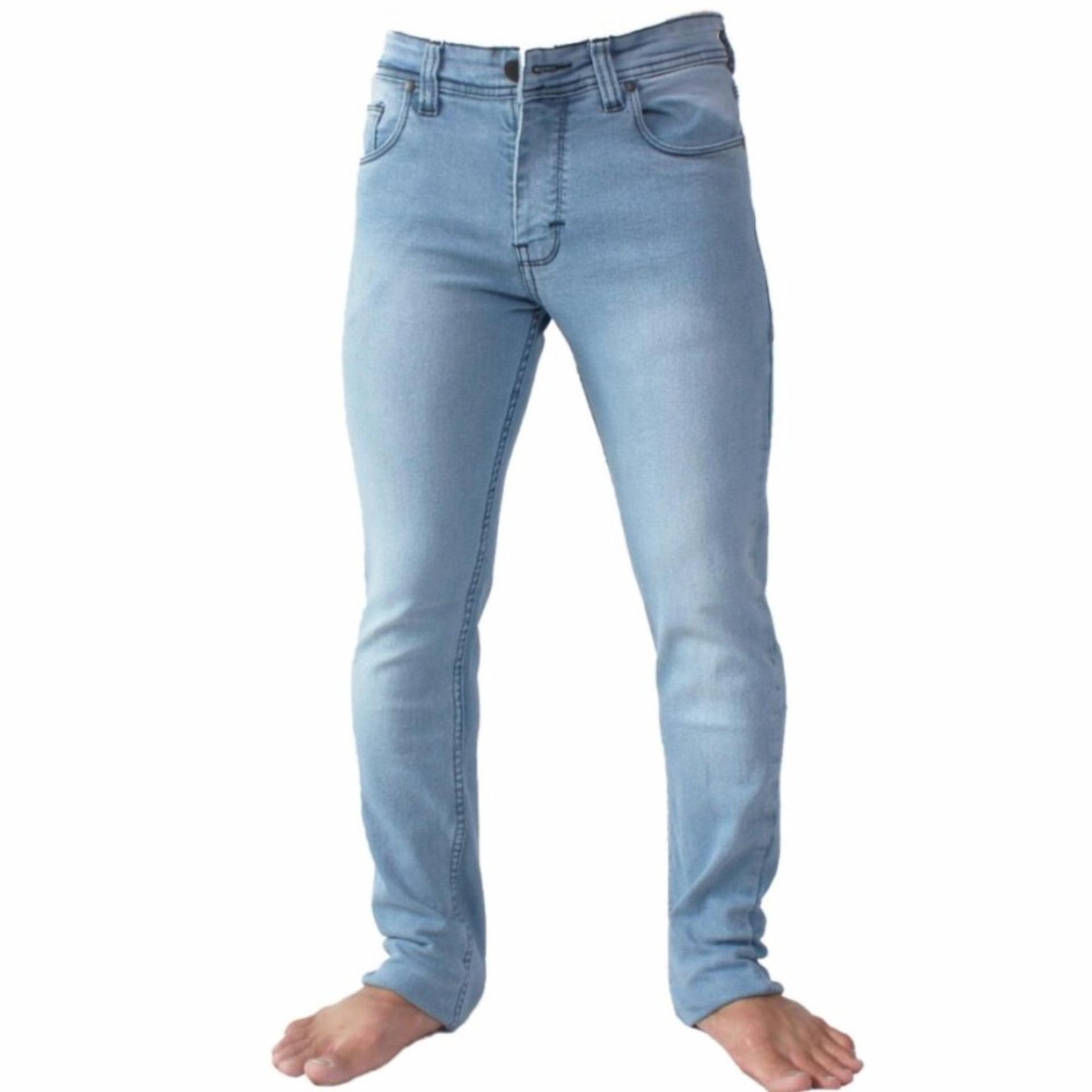 KlikFashions Celana Jeans Denim Pria Strecht Slimfit  Best Seller