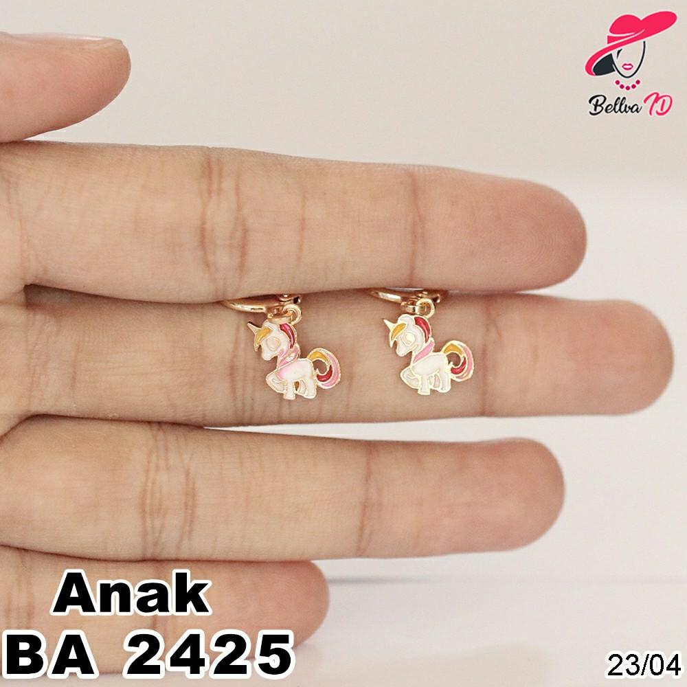 Jual Perhiasan Anting Emas Kuda Poni 2 Dimensi Kekinian A 2425 Anak