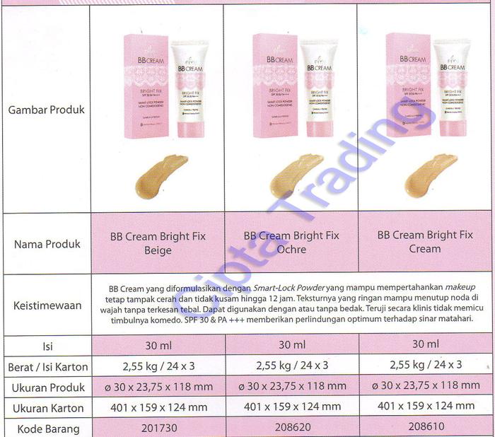 ORIGINAL - Young Base Make Up - Pixy - BB Cream Bright Fix (each)