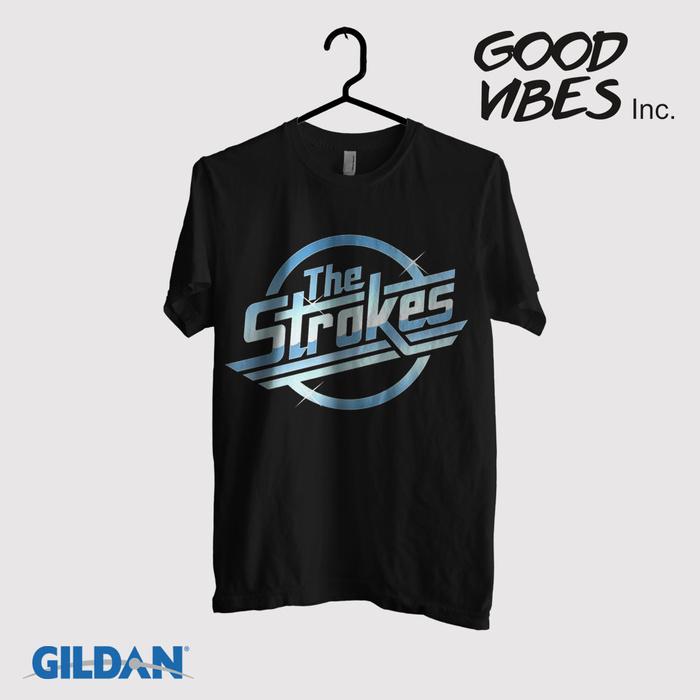 Kaos Band The Strokes Original Gildan - The Strokes Logo II