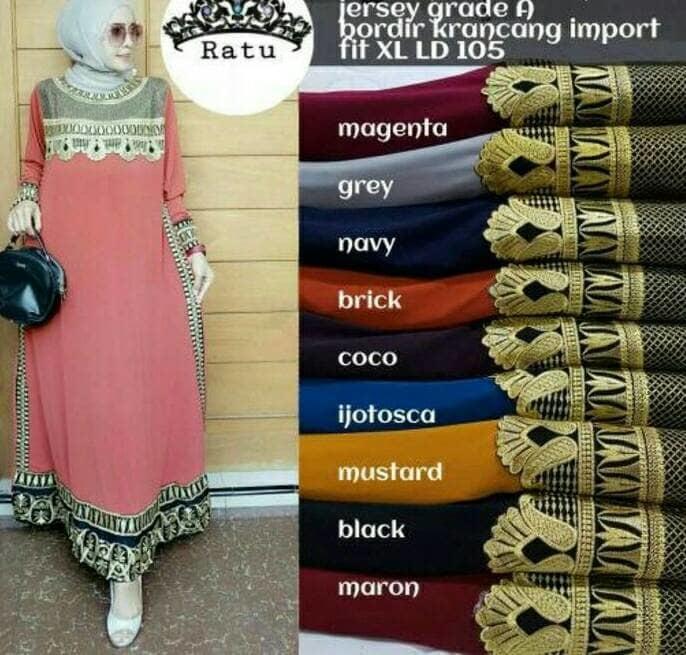 HARGA PROMO!!! Gaun pesta india 3 | baju gamis aceh pesta-maroon-2016