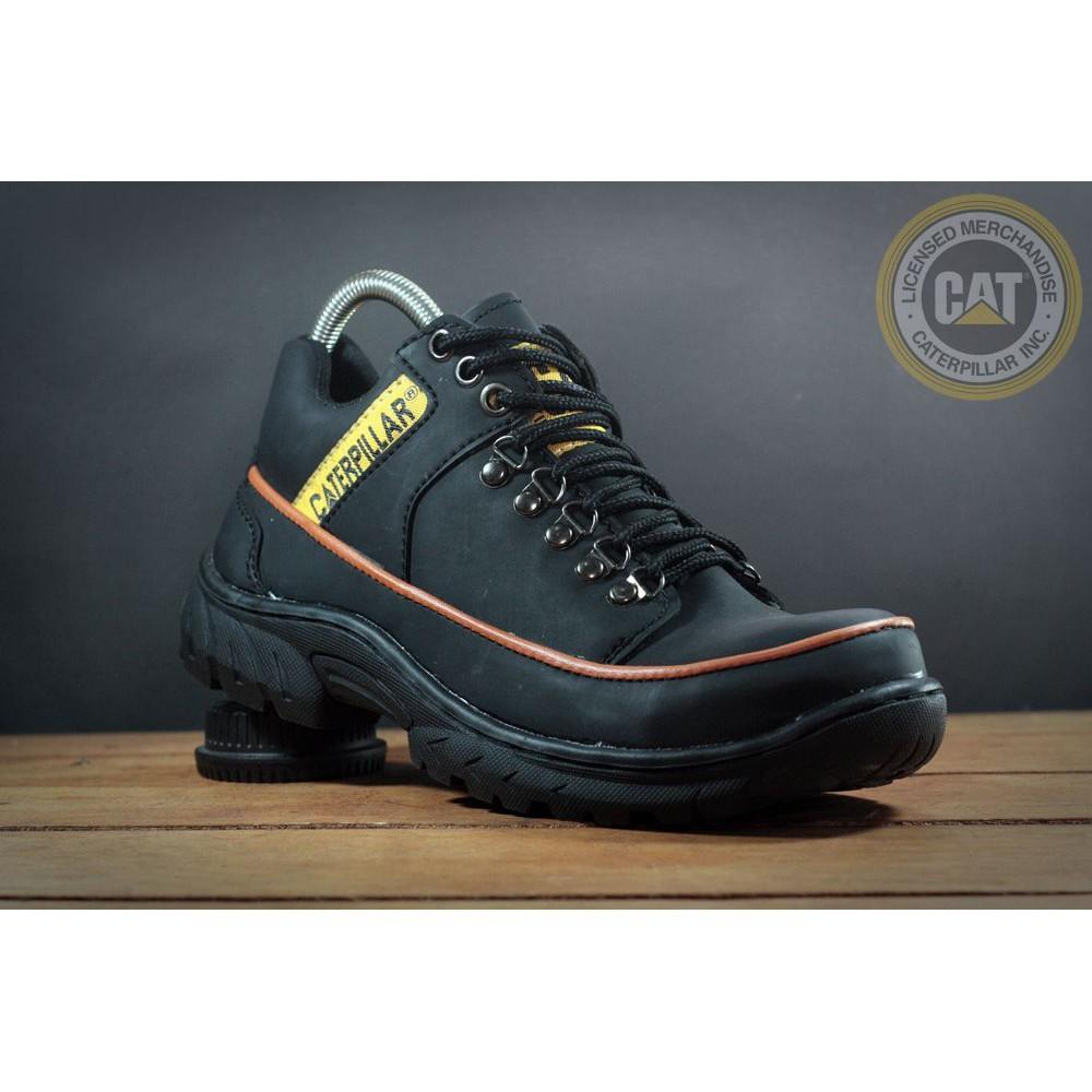 Promo Sepatu Boots Safety Pendek Terlaris Caterpillar Kulit Sapi Anti Slip Termurah & Terpercaya