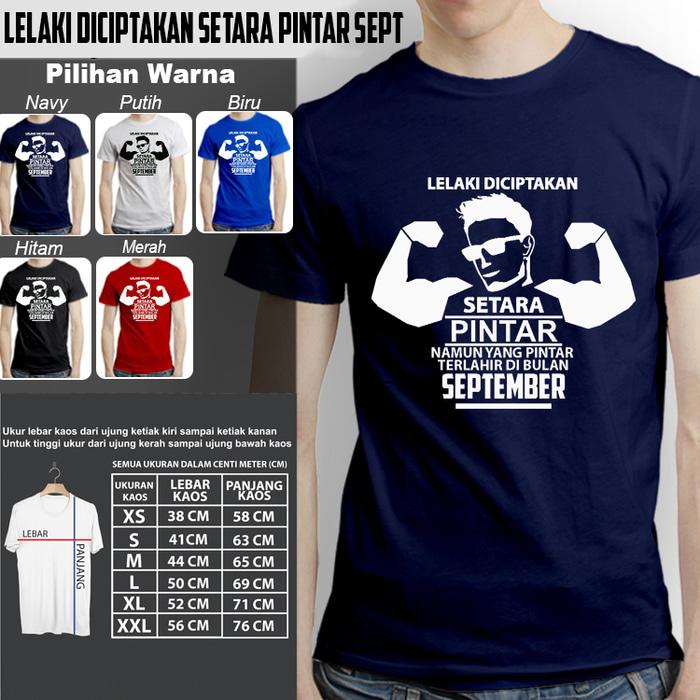 Kaos Kekinian Pria LELAKI DICIPTAKAN KEREN DI BULAN SEPTEMBER