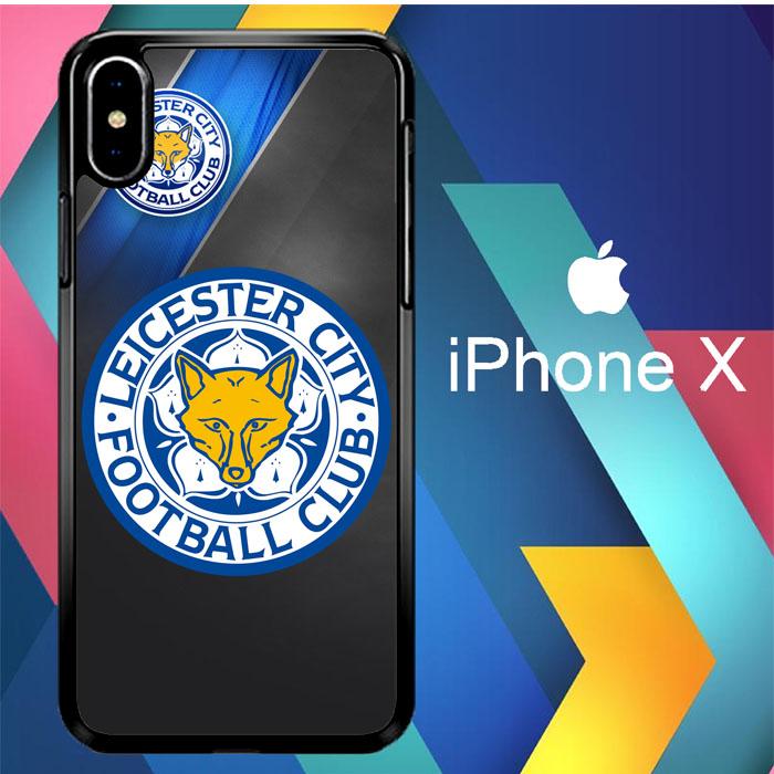 Casing iPhone X Custom Hardcase leicester city fc logo Z4024 Case Cover