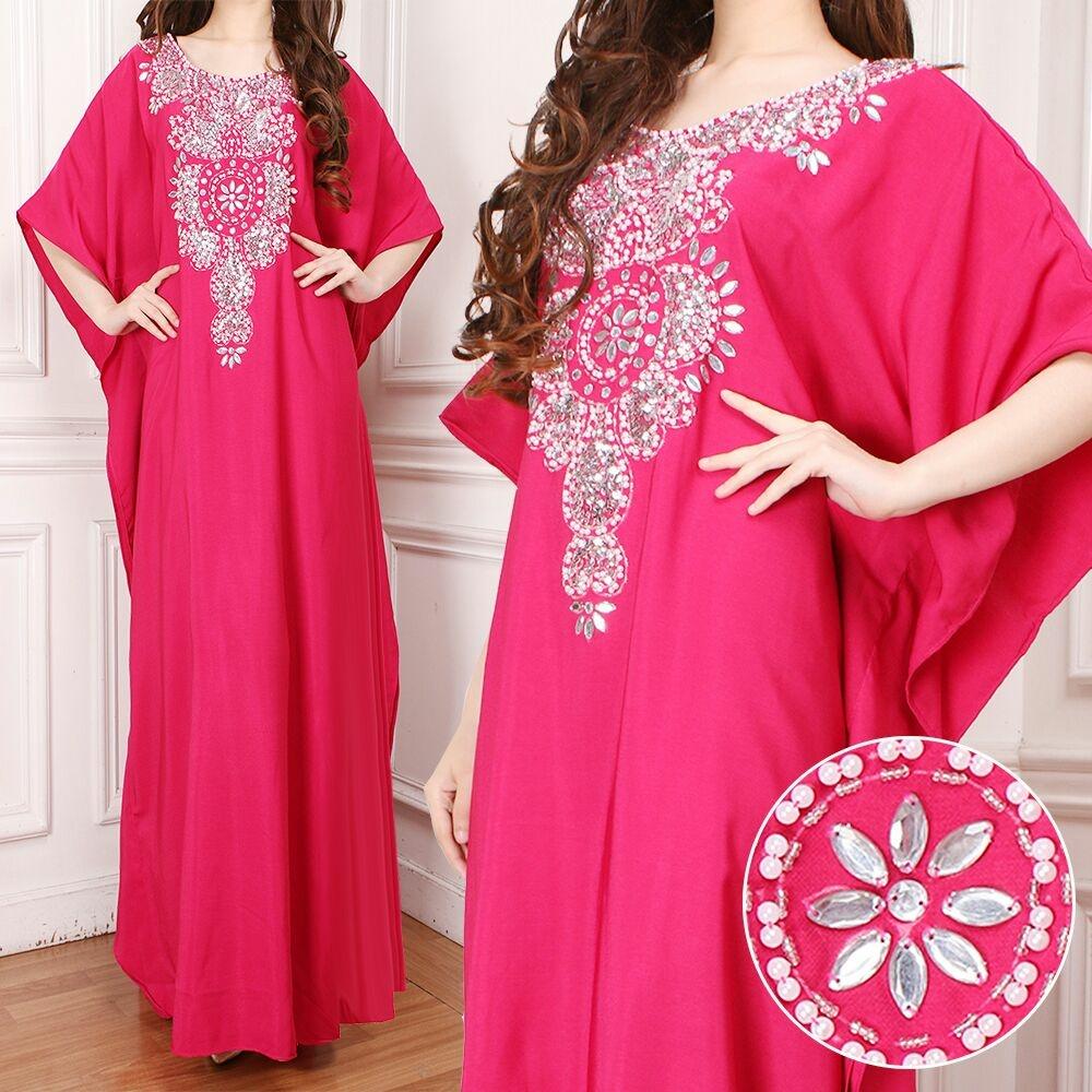 Grateful Fashion Kaftan Aisyah + Payet +Mutiara - Fanta - Jumbo Best Seller 1