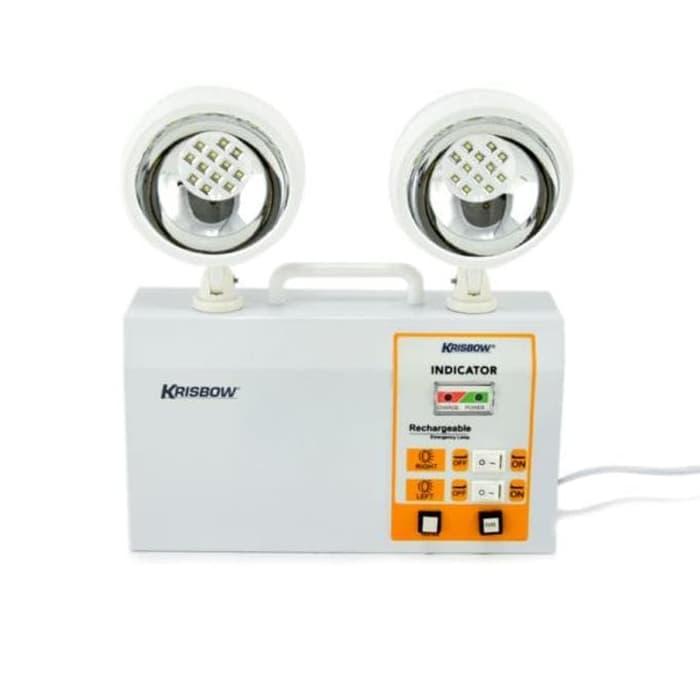 KRISBOW TWIN SPOT LAMPU DARURAT LED Lampu emergency LED