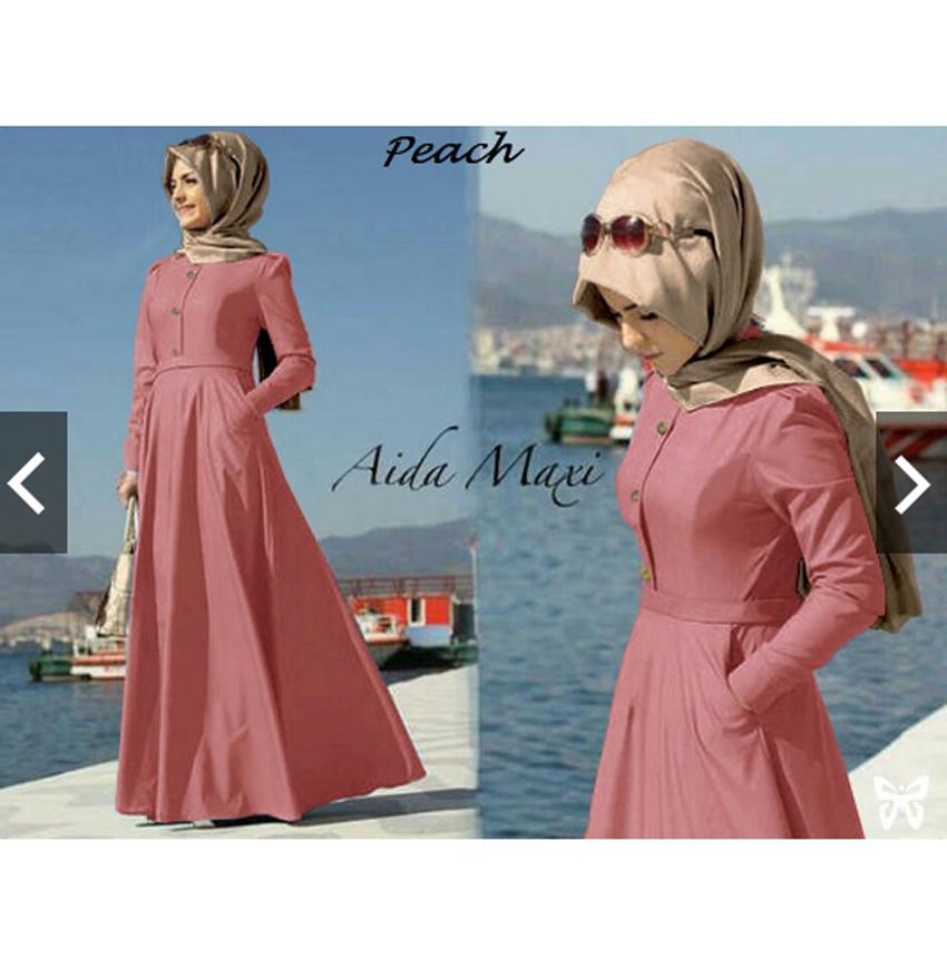 Rp 146.700 TotallyGreatShop Fashion Baju Busana Kondangan Muslimah Muslim Wanita - Gamis Pesta - Gamis Formal ...