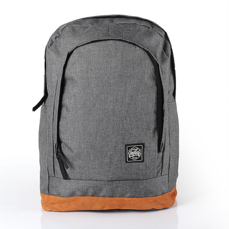 Inficlo SLI 905 Tas Ransel Pria - bahan D 300 - 32x45x14 - Murah & berkualitas (abu)