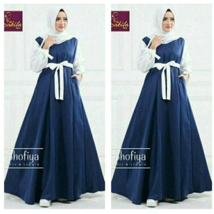 Maxi Fiya Navi Busui Gamis Dres Pesta Baju Wanita Fashion Muslim