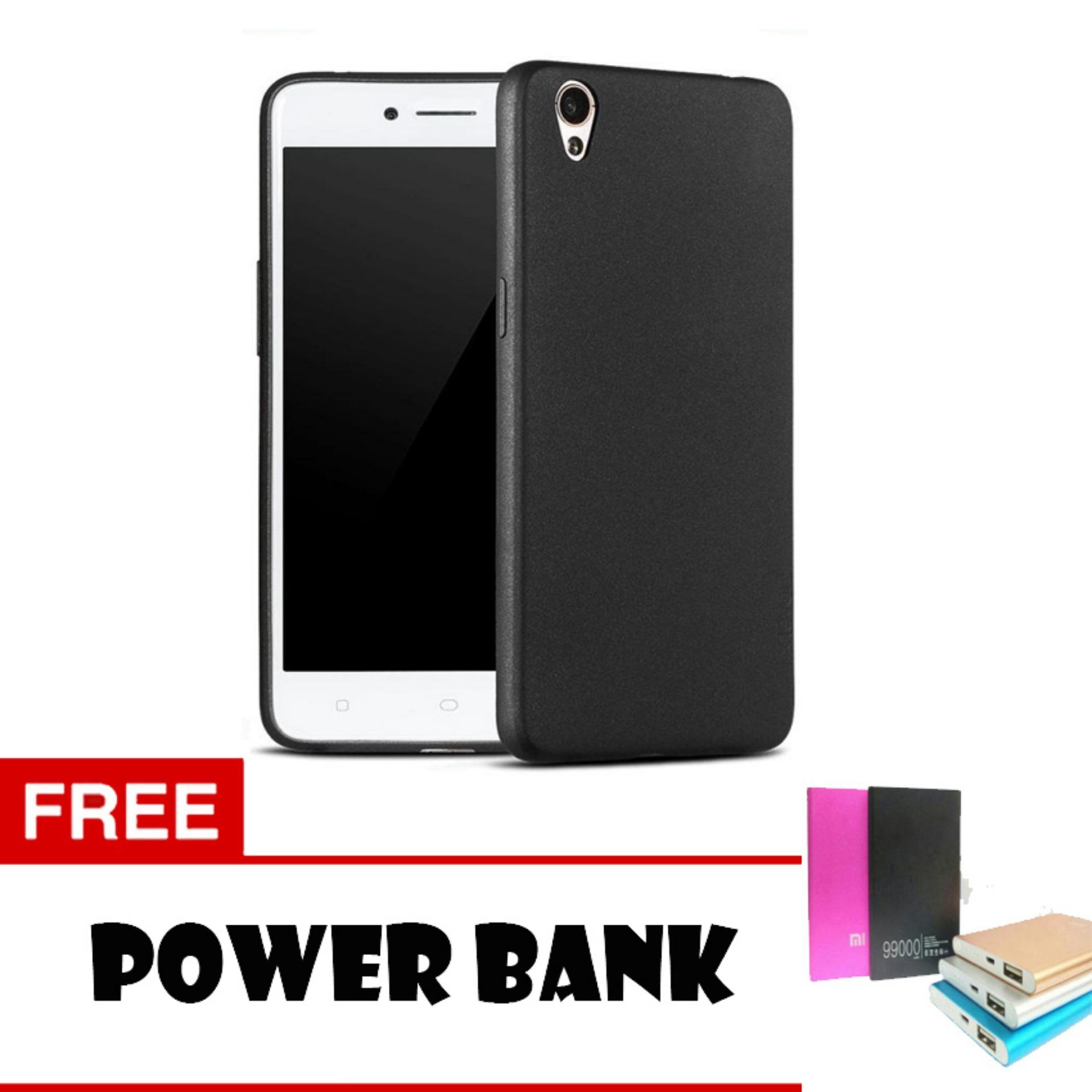 Case Slim Black Matte Oppo R9 / F1 Plus Baby Skin Softcase Ultra Thin Jelly Silikon