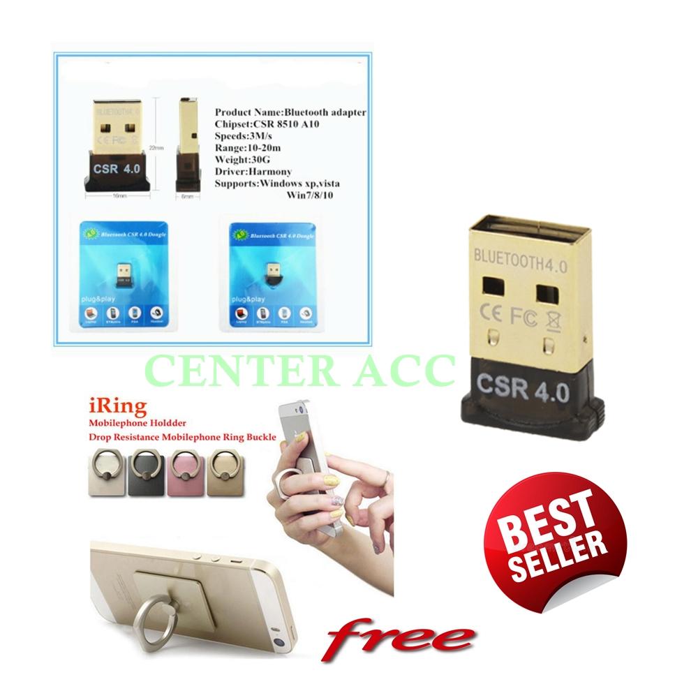 USB Bluetooth Dongle 4.0 CSR Mini Kecil versi 4.0 Free Ring HP Warna Random