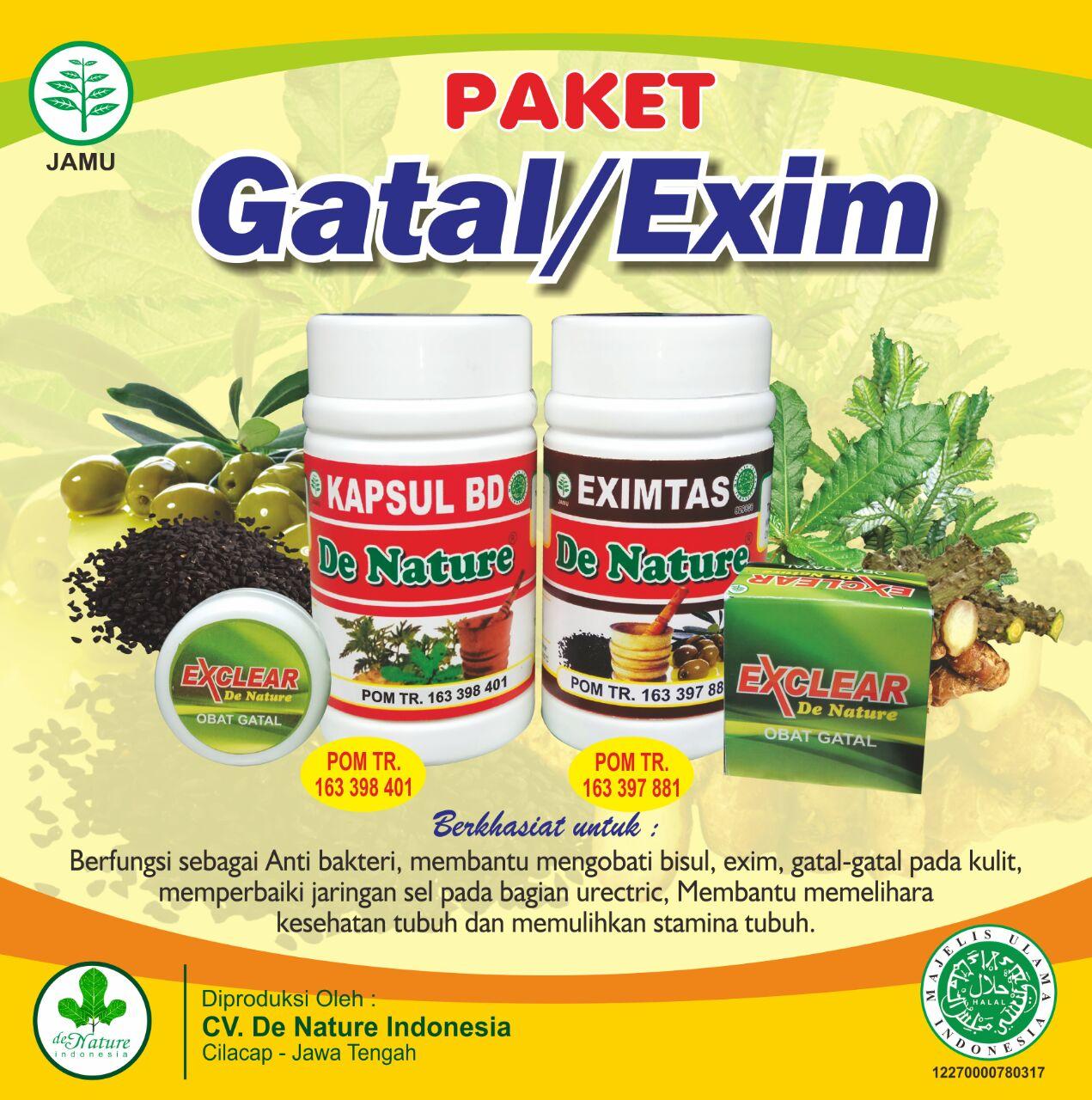 Obat Gatal Di Selangkangan dan Bokong De Nature Bersih Darah dan Salep Exclear
