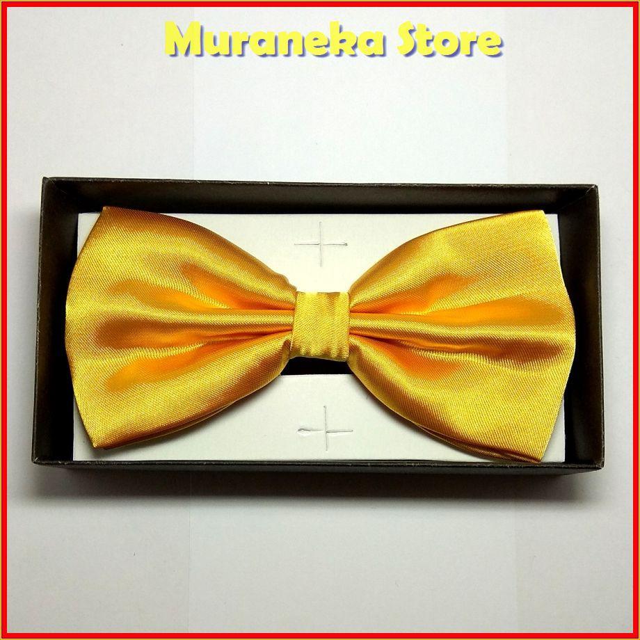 Dasi Kupu Emas Gold Pria Pita Pakaian Kupu2 Pesta Cowok Bowtie Pengantin Wedding Set Satin Rohani Pernikahan Wisuda Bridesmaid MC Tuxedo Organizer Kristen Kupukupu Wanita Prom Promnight Prewed prewedding Kostum Korean Style Korea Aksesoris
