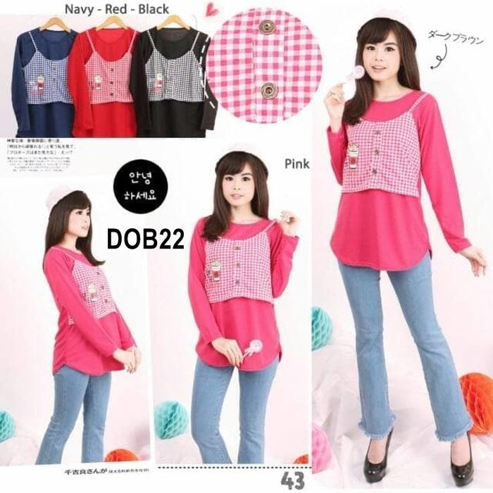 DOB22 Baju Fashion Modern Premium Bahan Import Murah