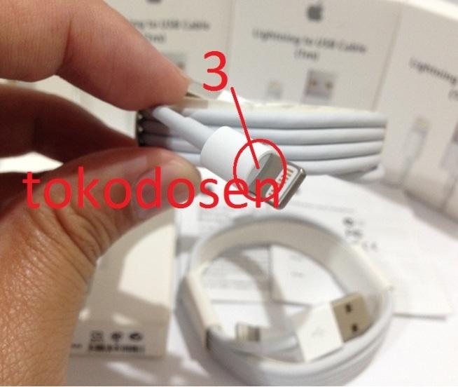 ... 2 KABEL DATA IPAD IPOD IPHONE 5 5s 6 6s LIGHTNING USB CHARGER CABLE ORI 3