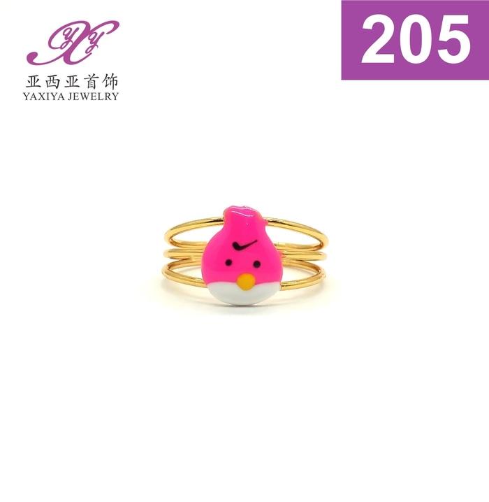Cincin Anak Angry Birds Lapis Emas Perhiasan Imitasi 205