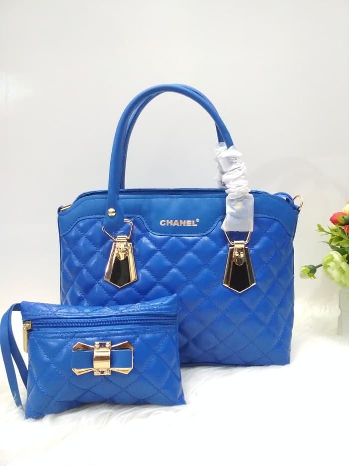 BEST SELLER!!! CHANEL POUCH TAS DOMPET DAN JAM TANGAN - Merah - VT3au2