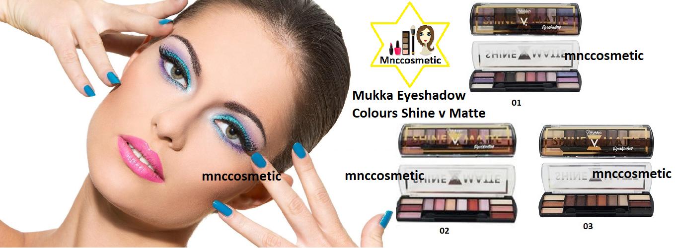 MUKKA EYESHADOW SHINE 6 COLOR V MATTE 6 COLOR (3 VARIAN)