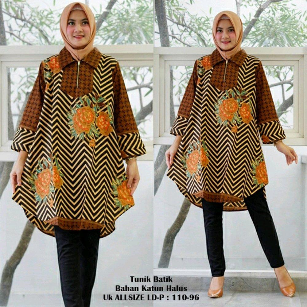 TUNIK BATIK RESLETING KATUN HALUS di lapak Pusat Grosir Batik Jogja pusatgrosirbatikjogja